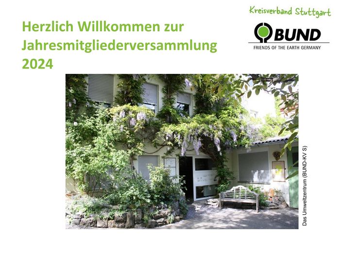 BUND KV Stuttgart Jahresmitgliederversammlung 2024 Bericht Titelseite