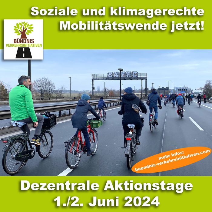 Bündnis Verkehrsinitiativen Flyer Aktionstage 1.-2. Juni 2024